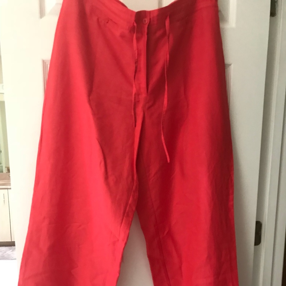 Red Palazzo pants